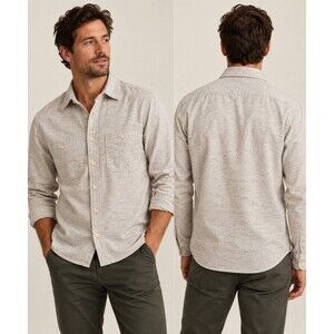 Taylor Stitch Light Heathered Beige Button-Down Shirt